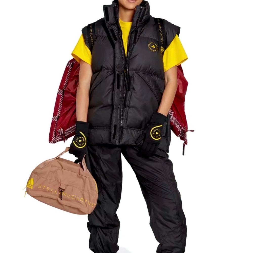 Adidas by Stella McCartney Black Puffer Vest - Picture 7 of 17